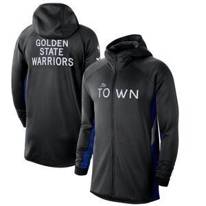 Nike Golden State Warriors The Town Performance Hoodie AV0871-010 (Black/Blue)